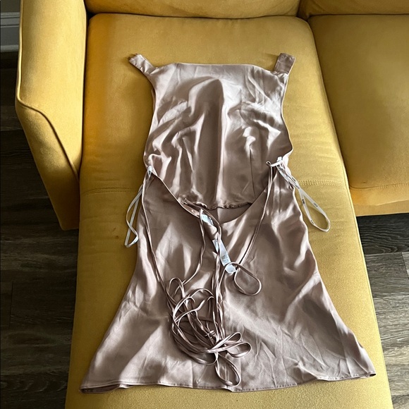 ASOS Strapless Tan Dress - Picture 5 of 5